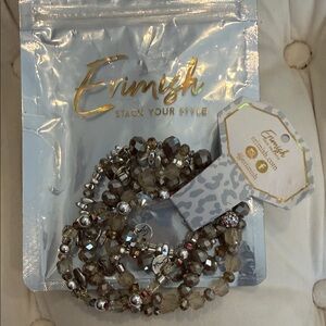 Erimish Silver Neutral 5 Bracelet Starter Stack